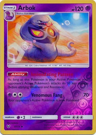 Shining Legends - 037/073 - Arbok - Reverse Holo
