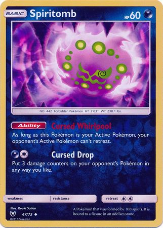 Shining Legends - 047/073 - Spiritomb - Reverse Holo