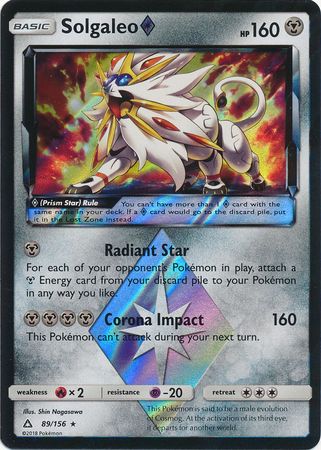 Ultra Prism - 089/156 - Solgaleo - Prism Holo