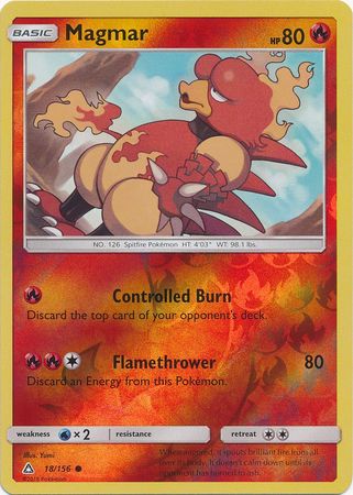 Ultra Prism - 018/156 - Magmar - Reverse Holo