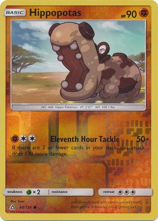 Ultra Prism - 068/156 - Hippopotas - Reverse Holo