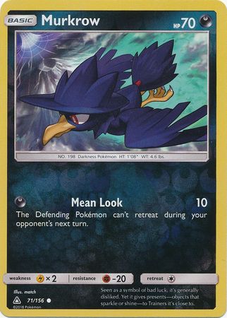 Ultra Prism - 071/156 - Murkrow - Reverse Holo