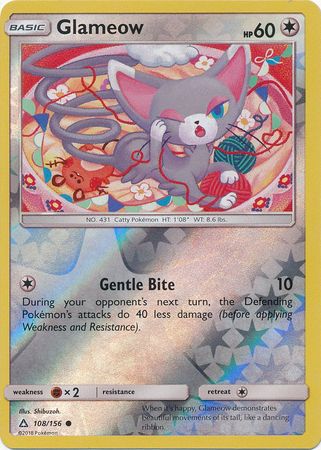 Ultra Prism - 108/156 - Glameow - Reverse Holo