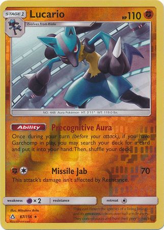 Ultra Prism - 067/156 - Lucario - Reverse Holo