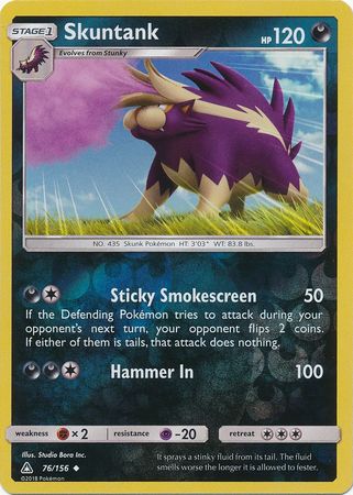Ultra Prism - 076/156 - Skuntank - Reverse Holo