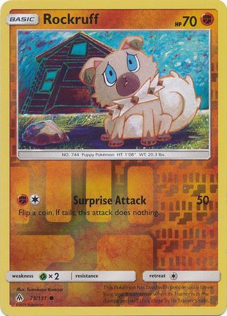 Forbidden Light - 075/131 - Rockruff - Reverse Holo