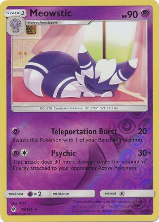 Forbidden Light - 045/131 - Meowstic - Reverse Holo
