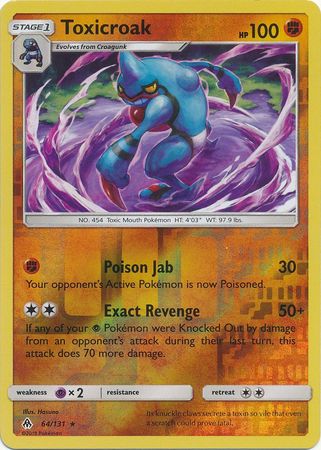 Forbidden Light - 064/131 - Toxicroak - Reverse Holo
