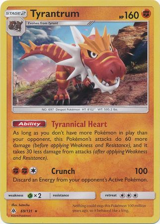 Forbidden Light - 069/131 - Tyrantrum - Holo