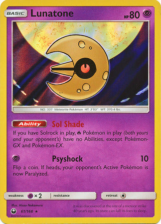 Celestial Storm - 061/168 - Lunatone - Holo