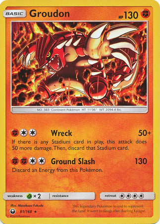 Celestial Storm - 081/168 - Groudon - Holo