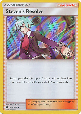 Celestial Storm - 145/168 - Steven's Resolve - Holo