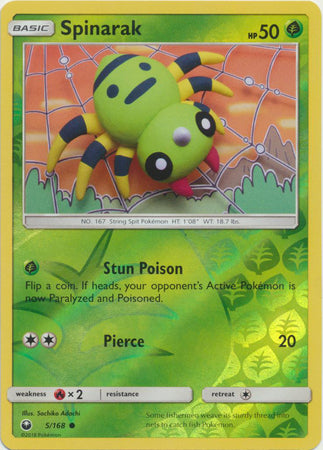 Celestial Storm - 005/168 - Spinarak - Reverse Holo
