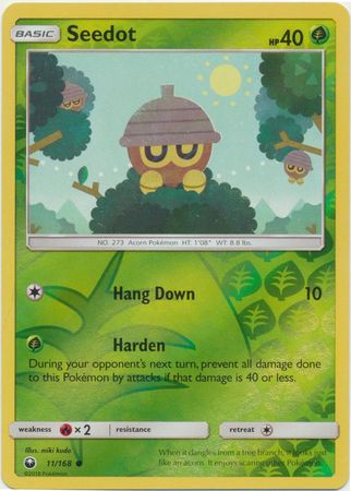 Celestial Storm - 011/168 - Seedot - Reverse Holo