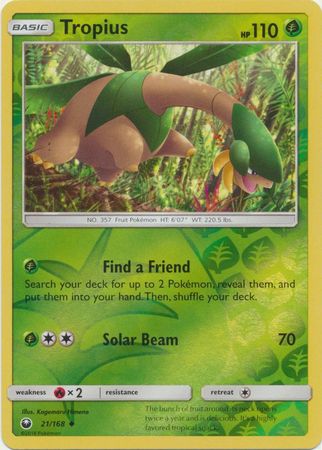 Celestial Storm - 021/168 - Tropius - Reverse Holo