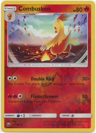 Celestial Storm - 027/168 - Combusken - Reverse Holo