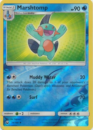 Celestial Storm - 034/168 - Marshtomp - Reverse Holo