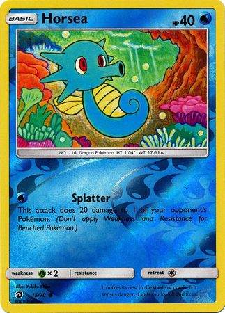 Dragon Majesty - 015/070 - Horsea - Reverse Holo