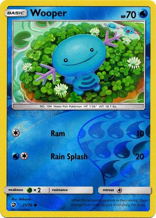 Dragon Majesty - 025/070 - Wooper - Reverse Holo