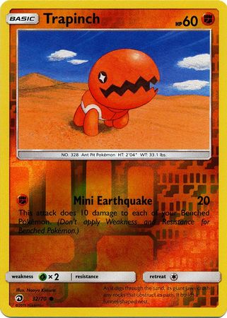 Dragon Majesty - 032/070 - Trapinch - Reverse Holo