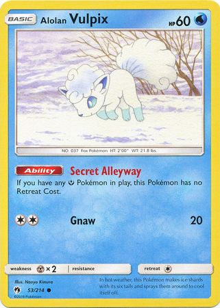 Lost Thunder - 053/214 - Alolan Vulpix