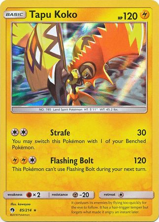 Lost Thunder - 085/214 - Tapu Koko - Holo