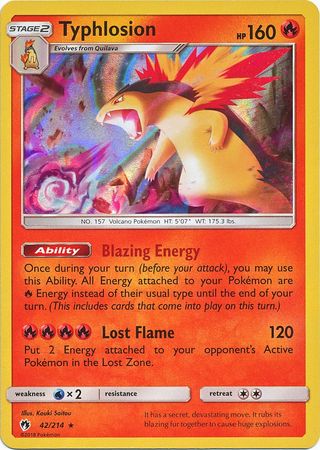 Lost Thunder - 042/214 - Typhlosion - Holo