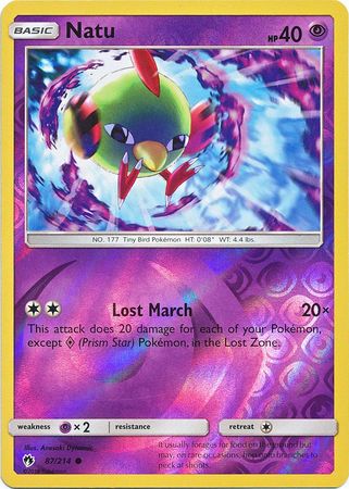 Lost Thunder - 087/214 - Natu - Reverse Holo