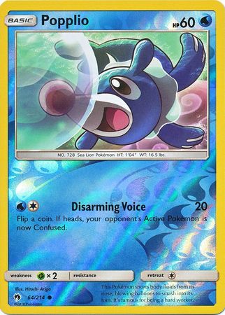 Lost Thunder - 064/214 - Popplio - Reverse Holo