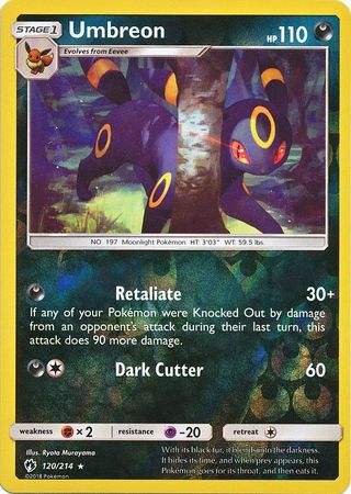 Lost Thunder - 120/214 - Umbreon - Reverse Holo