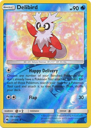 Lost Thunder - 057/214 - Delibird - Reverse Holo