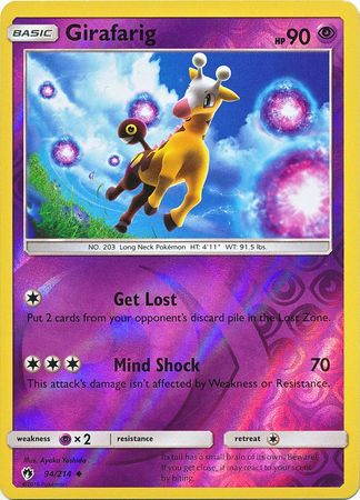 Lost Thunder - 094/214 - Girafarig - Reverse Holo