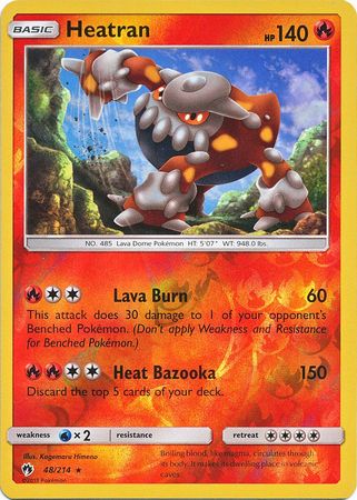Lost Thunder - 048/214 - Heatran - Reverse Holo