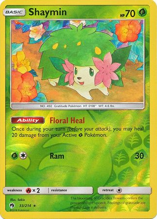 Lost Thunder - 033/214 - Shaymin - Reverse Holo