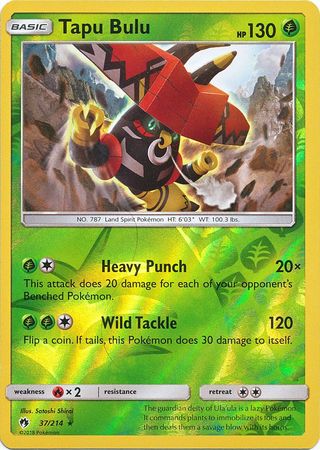 Lost Thunder - 037/214 - Tapu Bulu - Reverse Holo