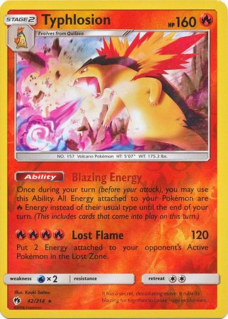 Lost Thunder - 042/214 - Typhlosion - Reverse Holo