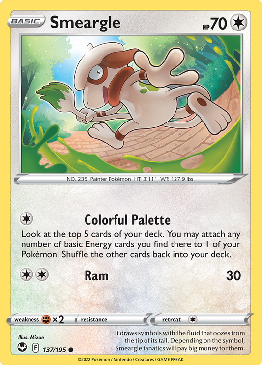 Silver Tempest - 137/195 - Smeargle