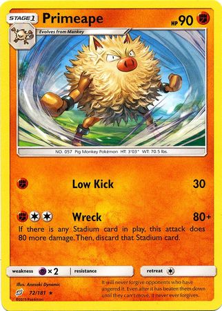Team Up - 072/181 - Primeape