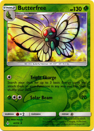Unbroken Bonds - 004/214 - Butterfree - Reverse Holo