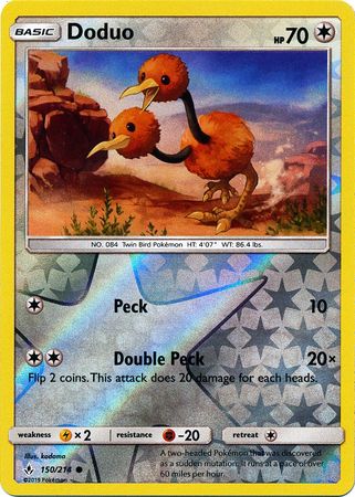 Unbroken Bonds - 150/214 - Doduo - Reverse Holo