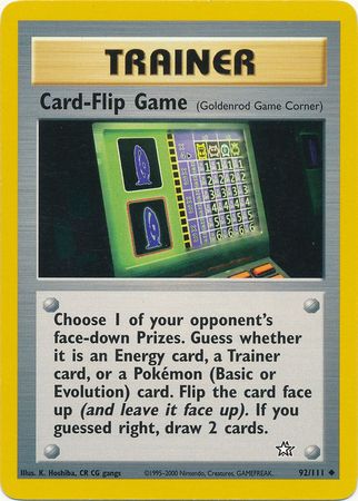 Neo Genesis - 092/111 - Card Flip Game