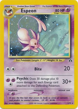 Neo Discovery - 001/075 - Espeon - Holo