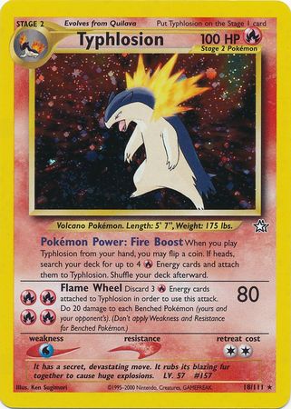Neo Genesis - 018/111 - Typhlosion - Holo
