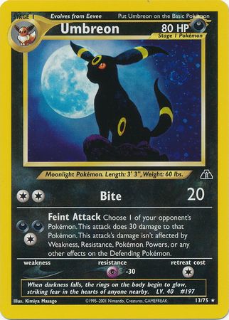 Neo Discovery - 013/075 - Umbreon - Holo