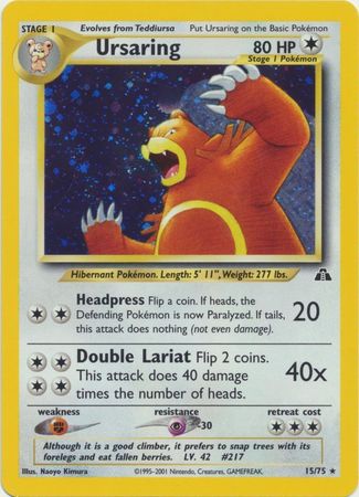 Neo Discovery - 015/075 - Ursaring - Holo