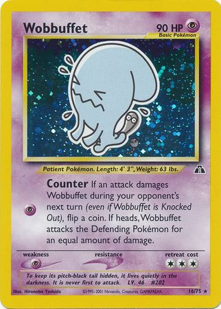 Neo Discovery - 016/075 - Wobbuffet - Holo