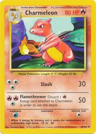 Base Set - 024/102 - Charmeleon