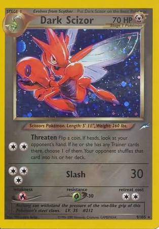 Neo Destiny - 009/105 - Dark Scizor - Holo