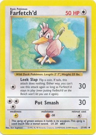 Base Set - 027/102 - Farfetch'd