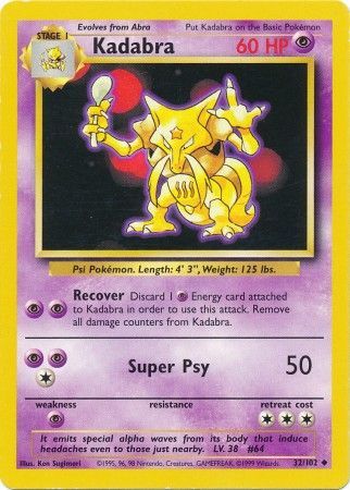 Base Set - 032/102 - Kadabra